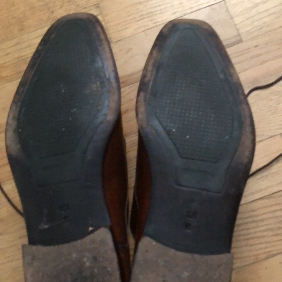 Brunomagli Brown Leather Men’s Oxford Shoes 10.5 M Made in Italy 🇮🇹 - Picture 7 of 9